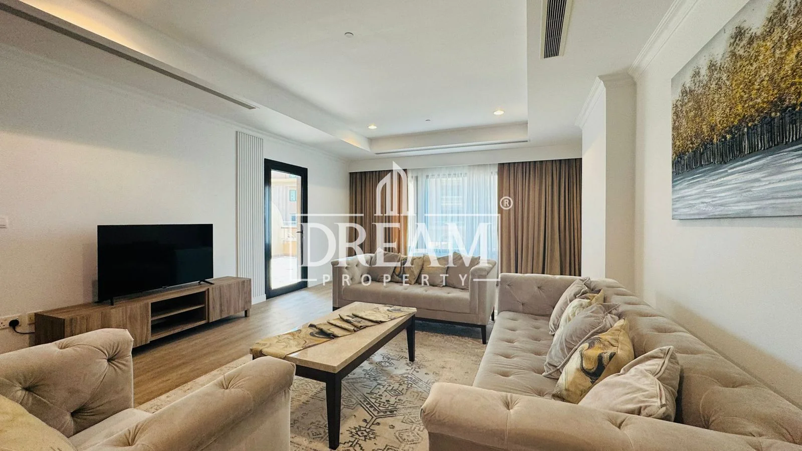 Fully Furnished 1 BHK | Porto Arabia | Big Terrace